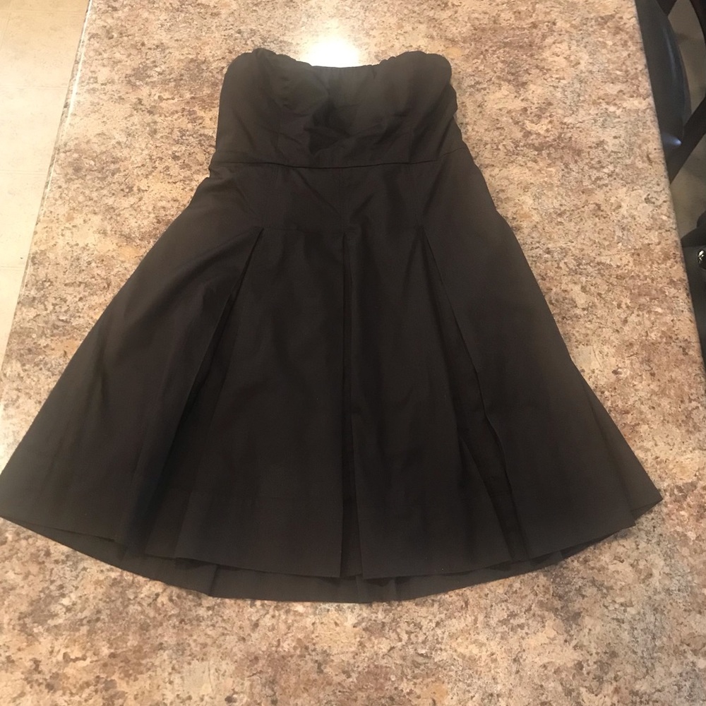 Strapless Chocolate Brown Dress - Picture 2 of 5